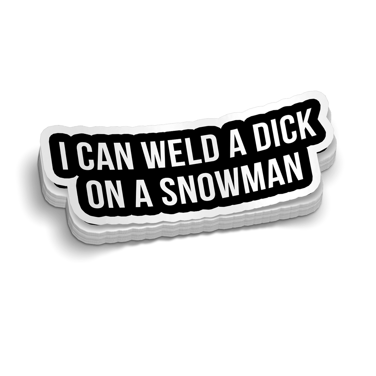 Weld A Snowman Hard Hat Decal