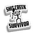 Shit Creek Survivor Hard Hat Decal
