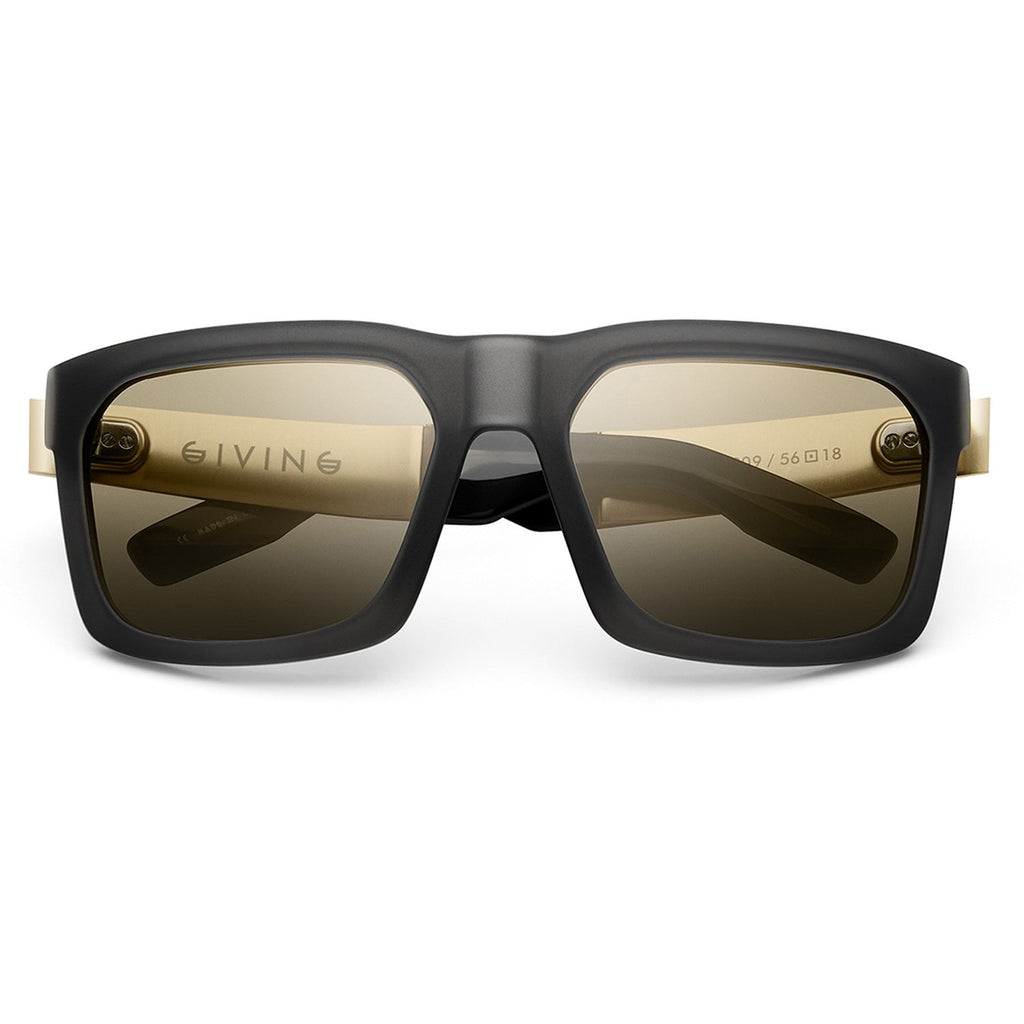 Giving: Polished Black - Brushed Aluminum / Grey Lens
