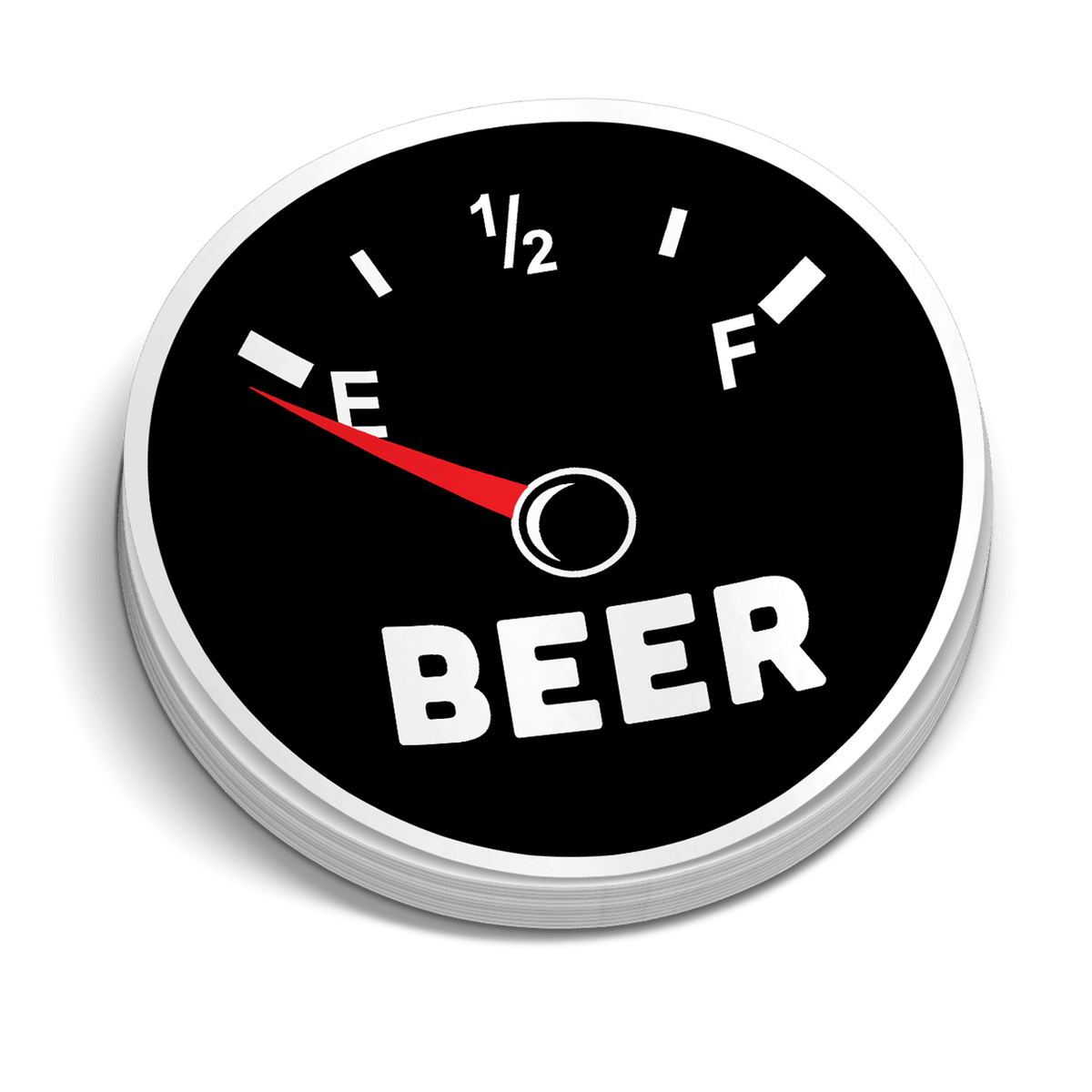 Beer Gauge Hard Hat Decal