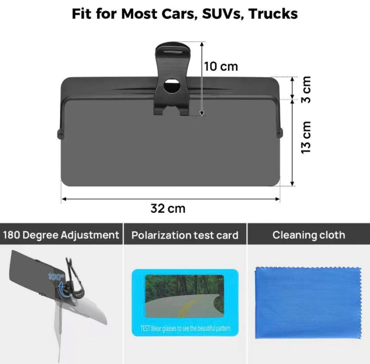 GlareGuard Visor Extender