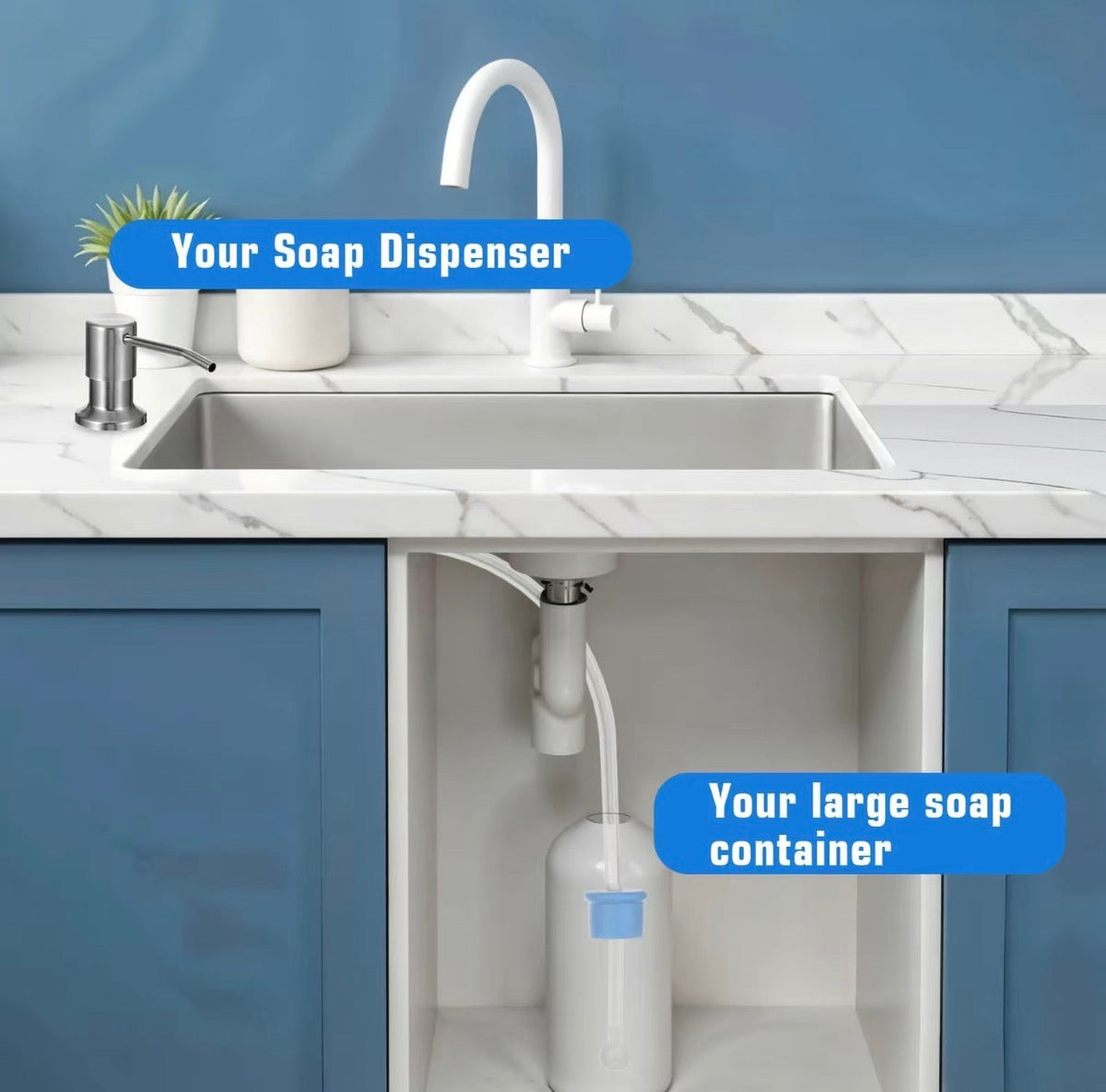 RefillEase Sink Soap Dispenser