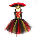 Halloween Pirates Of The Caribbean Costume Sequin Gauze Girls Dress Costumes