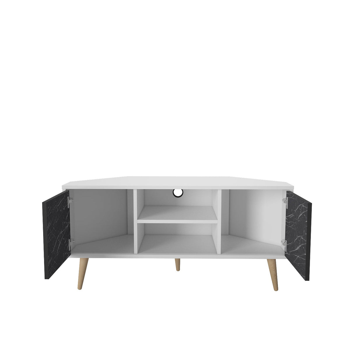 Lesson 47" Wide Corner TV Stand | Media Console
