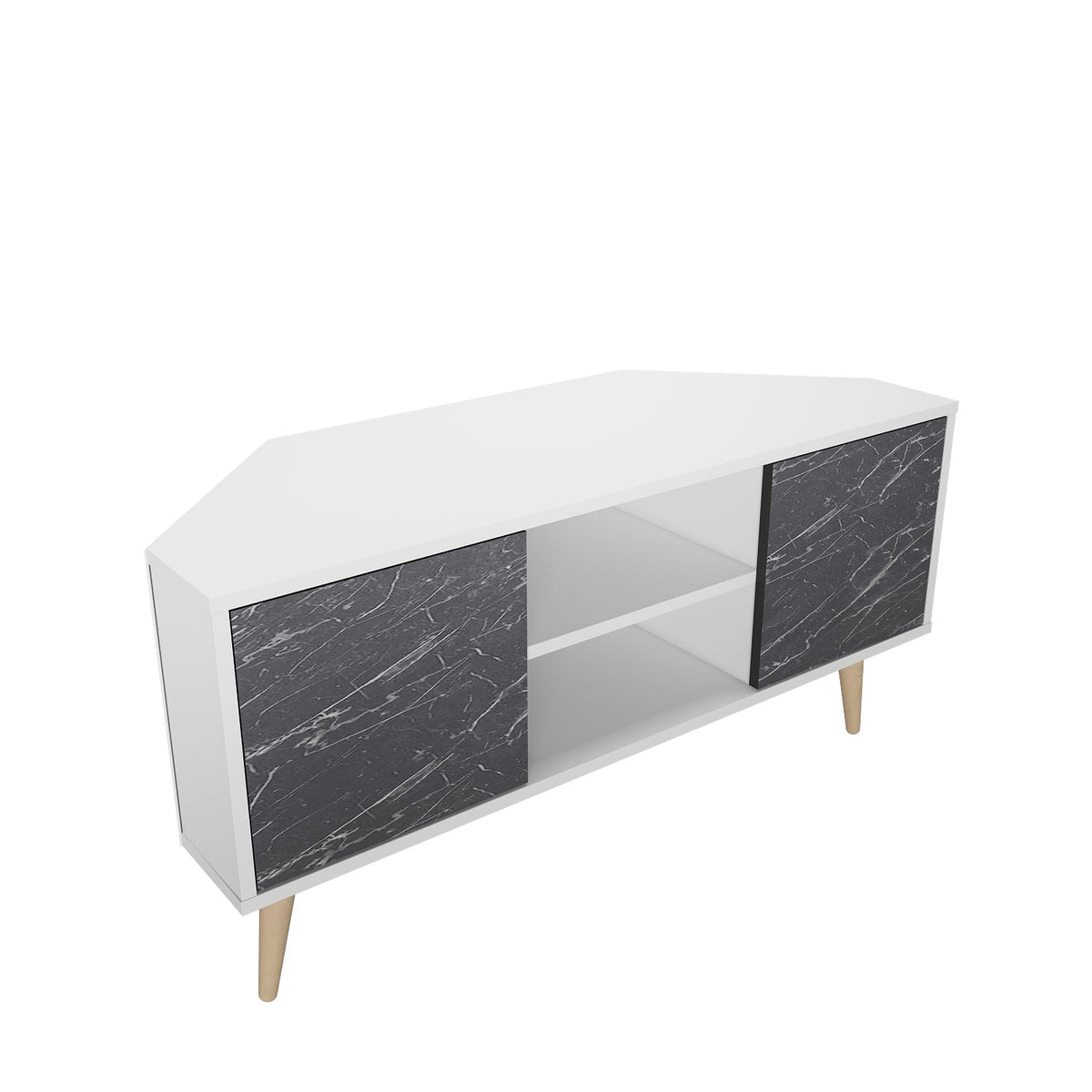 Lesson 47" Wide Corner TV Stand | Media Console