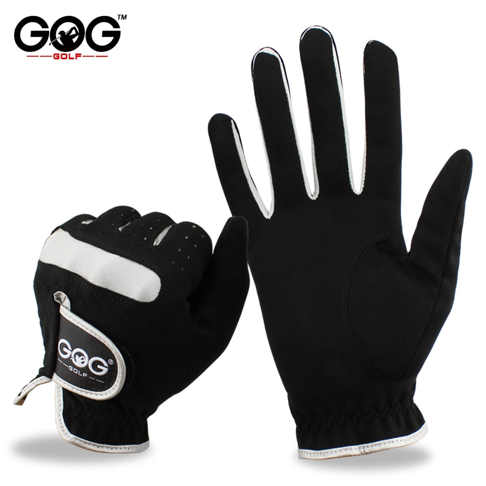 1 Pcs Men's Golf Glove Left Hand Right Hand Micro Soft Fiber Breathable Golf Gloves Men Color Black Brand GOG