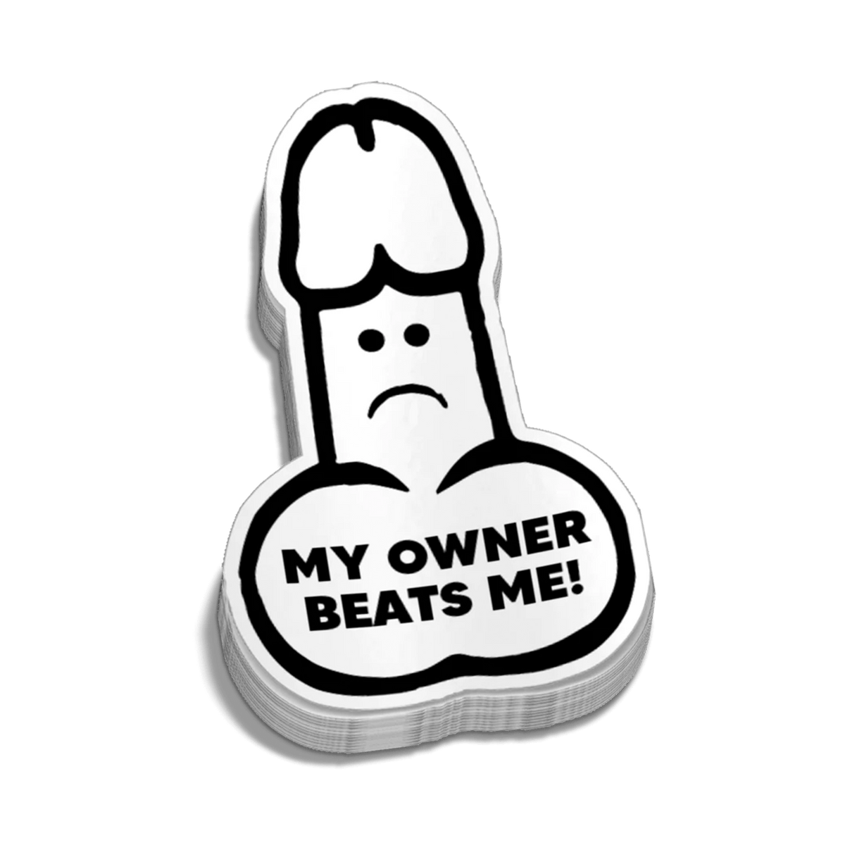 Beats Me Hard Hat Decal