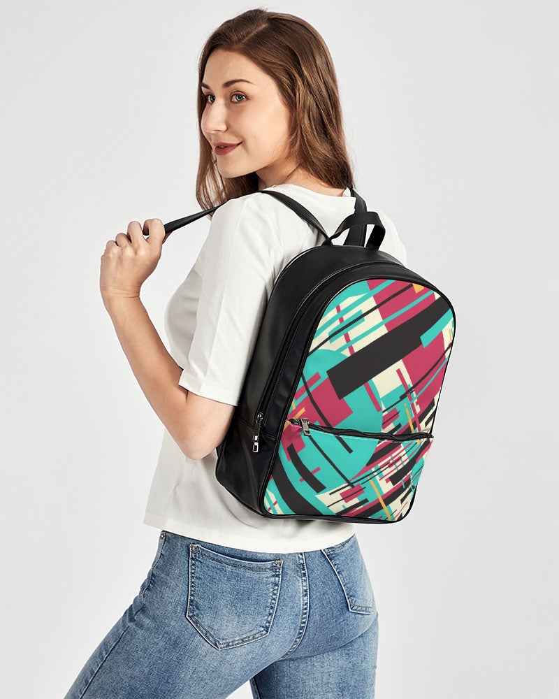 CREATIVE ABSTRACT CREATED BY FLIPSTYLEZ Classic Faux Leather Backpack