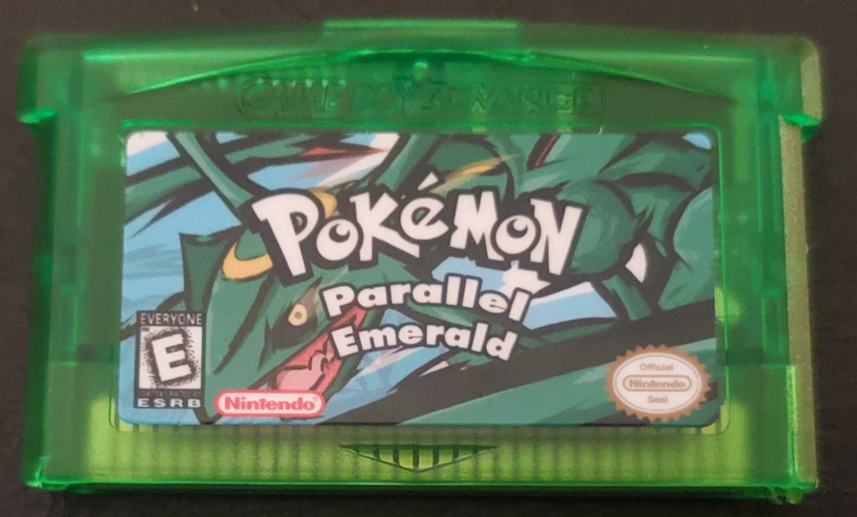 Pokemon Parallel Emerald GBA ROM Hack Video Game Boy Advance