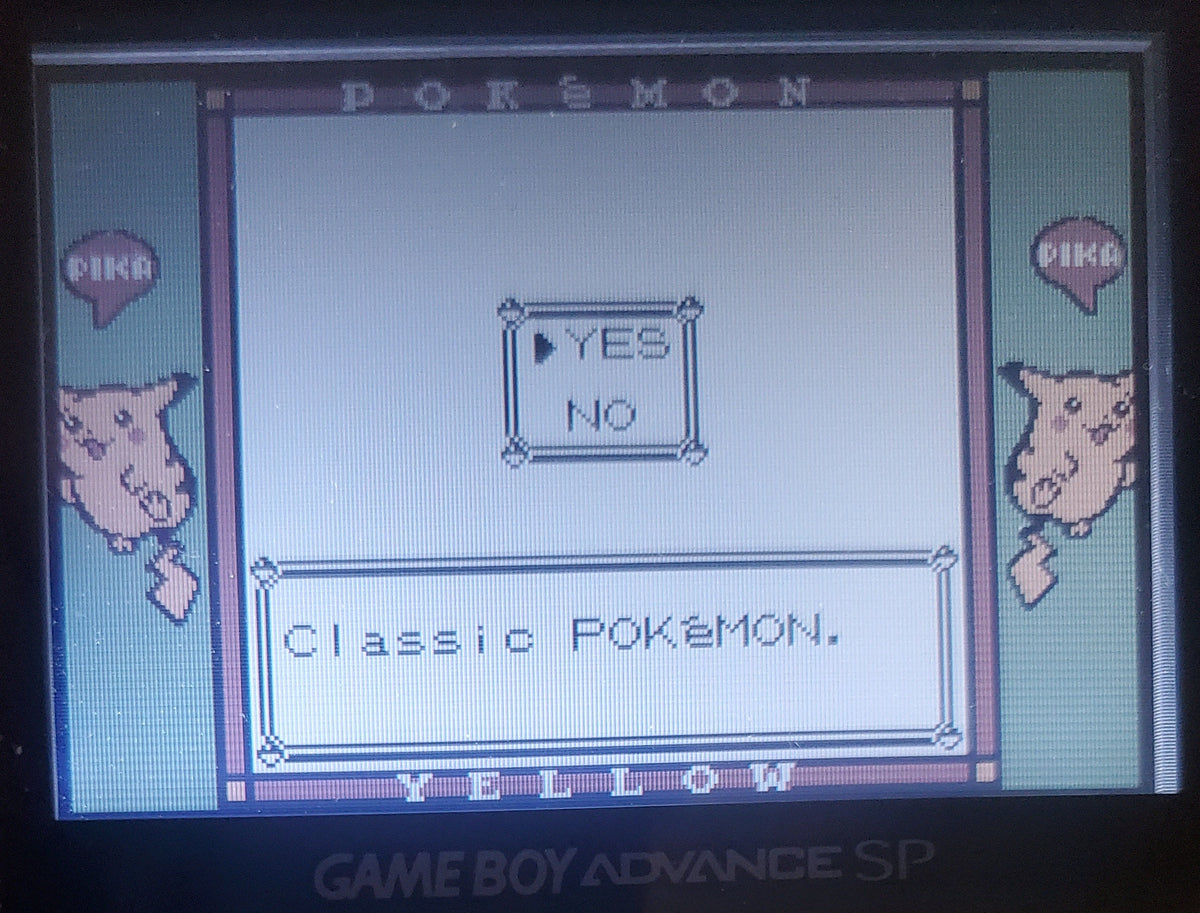 Pokemon Yellow Legacy GBA ROM Hack Video Game Boy Advance