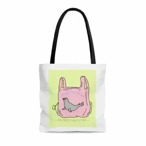 Seal Tote Bag - Eco-Friendly Polyester Shopper 16"