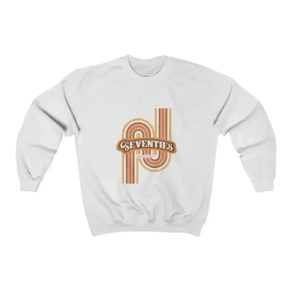 70's Retro Sweatshirt - Vintage Loose Fit Crewneck | Femstylo