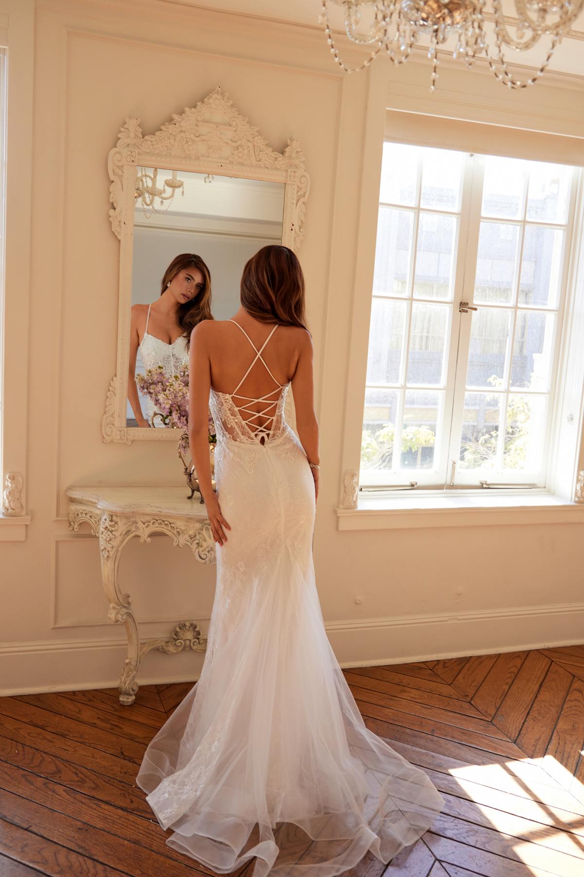 Juliet JT2481UW Embellished Lace Mermaid Bridal Dress