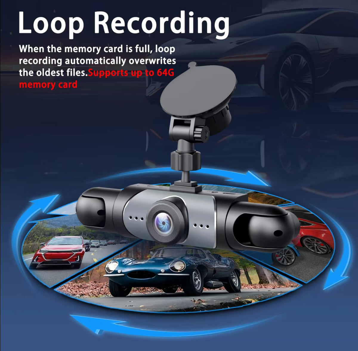 FullScope 4-Way Dash Cam