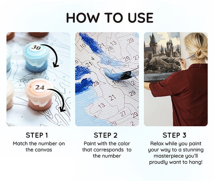 Hogwarts Castle - Paint By Numbers Kit