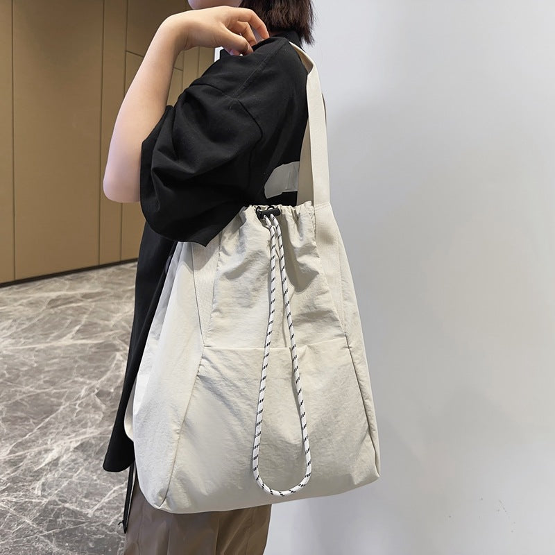 Fashion Drawstring Backpack Leisure Travel Bags Outdoor Sports Light Shoulder Bag Men And Women