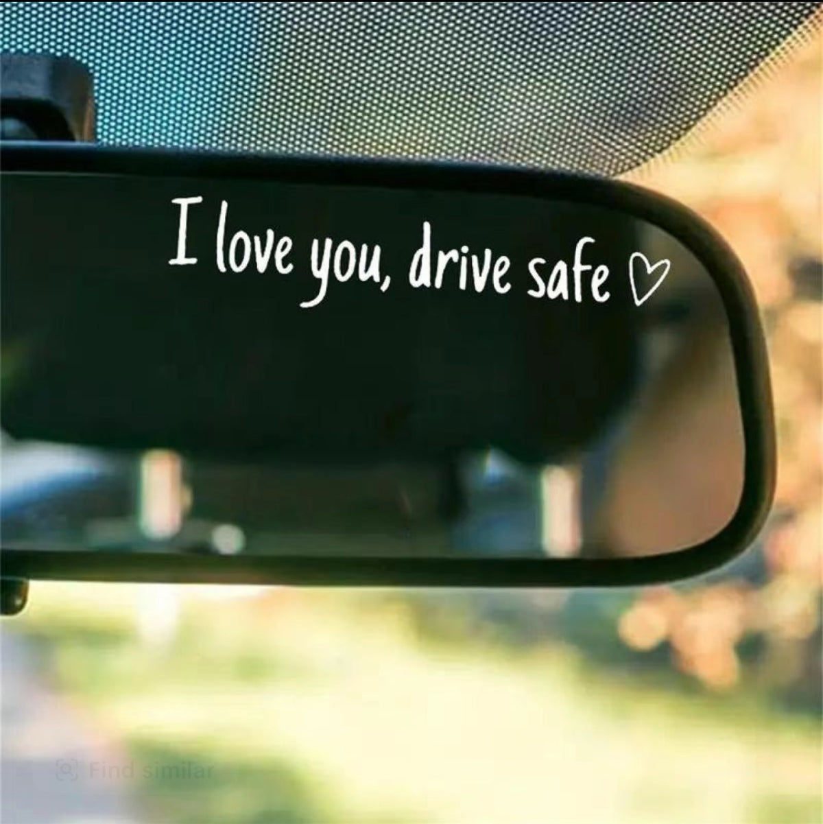 SafeLove Mirror Decal Set