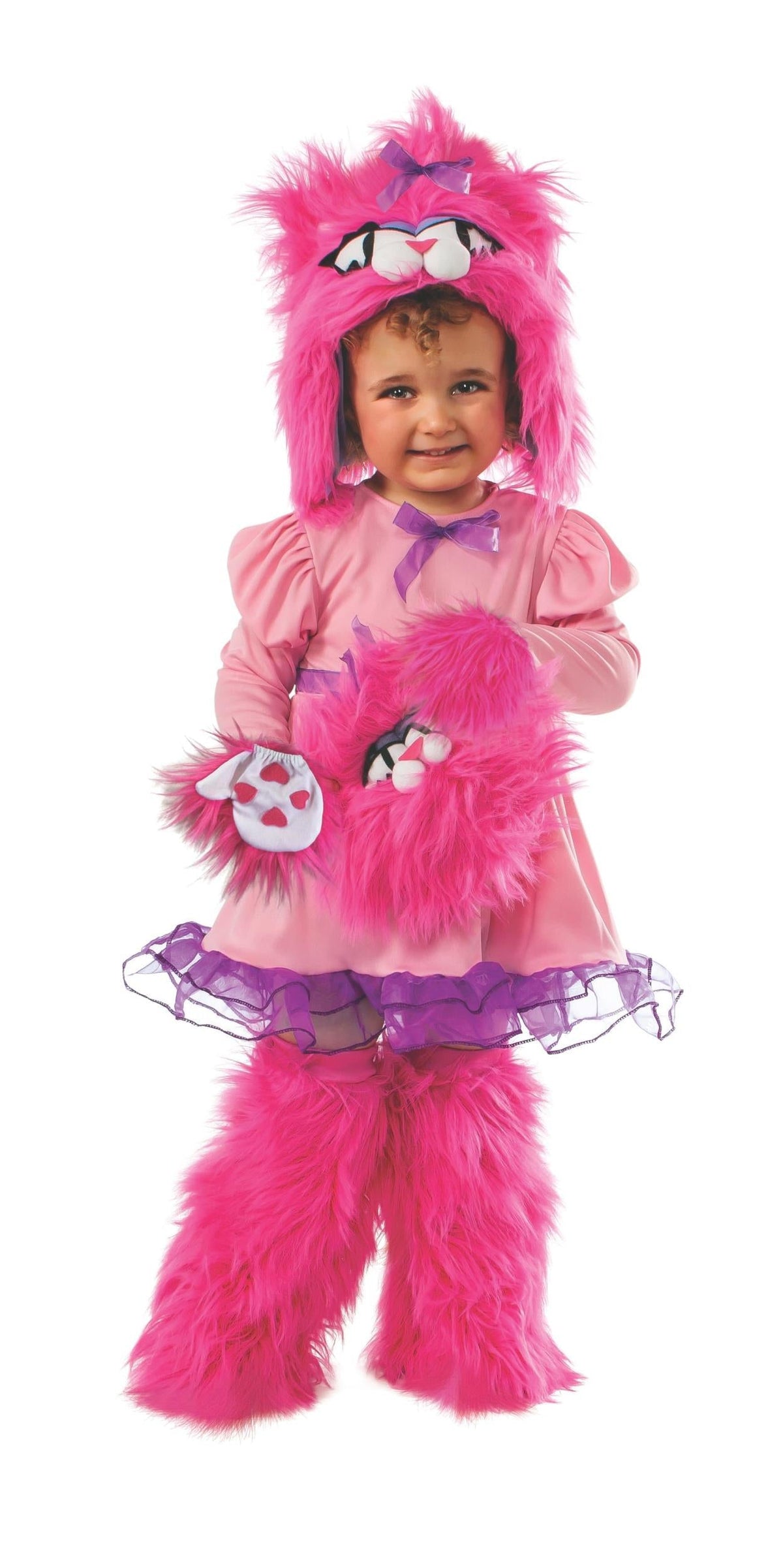 Mitten Kitten and Me Toddler Girls Fluffy Pink Costume Size 2-4