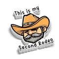 Second Rodeo - Hard Hat Decal
