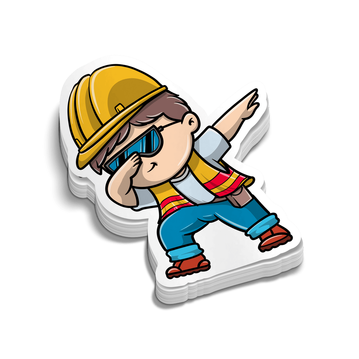 Construction DAB - Hard Hat Decal