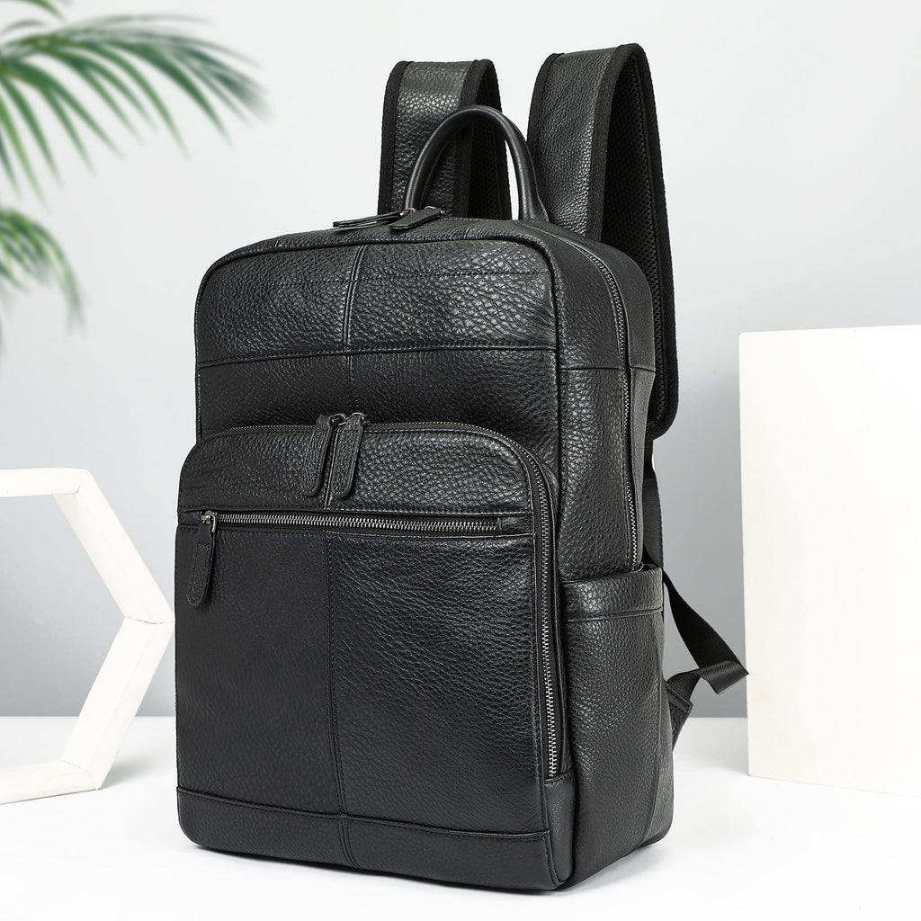 Top Layer Cowhide Backpack Leisure