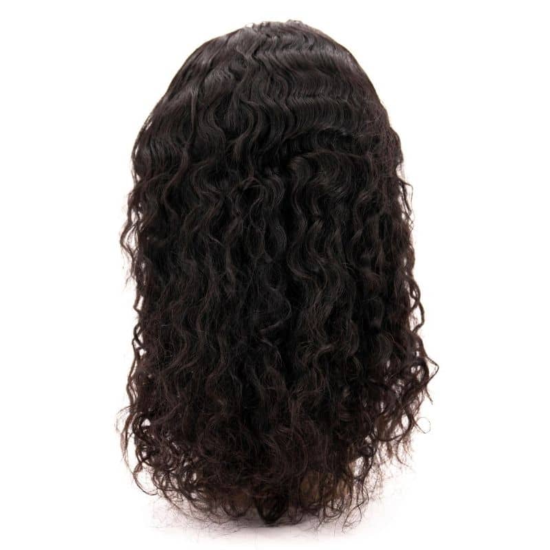 Messy Curl 4x4 Transparent Lace 100% Human Hair Closure Wig