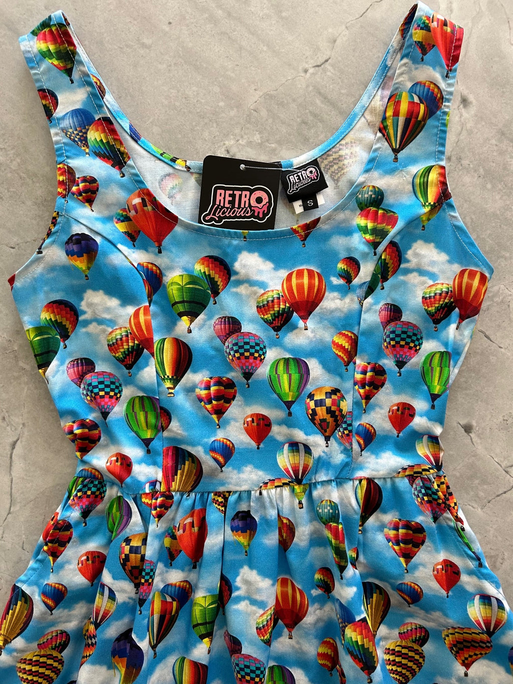 Hot Air Balloons Fit & Flare Dress