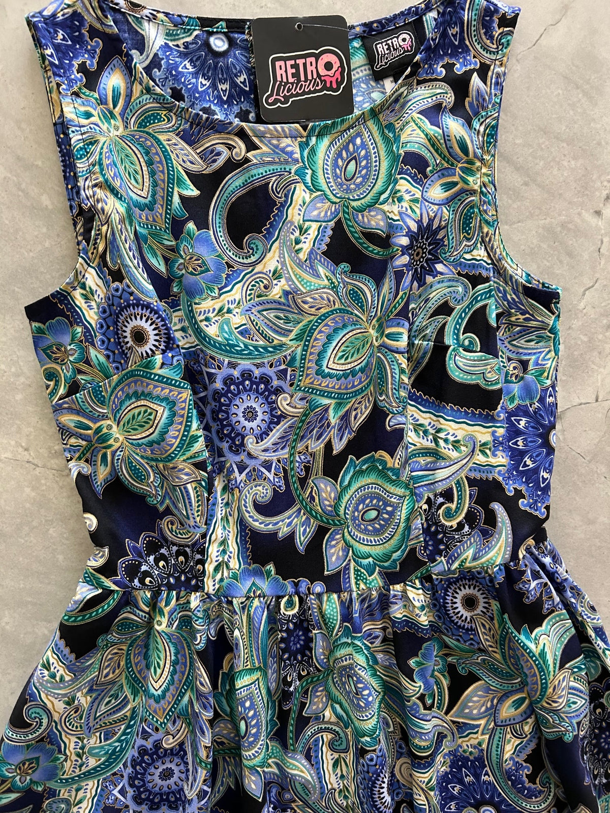Deco Floral Midi Dress