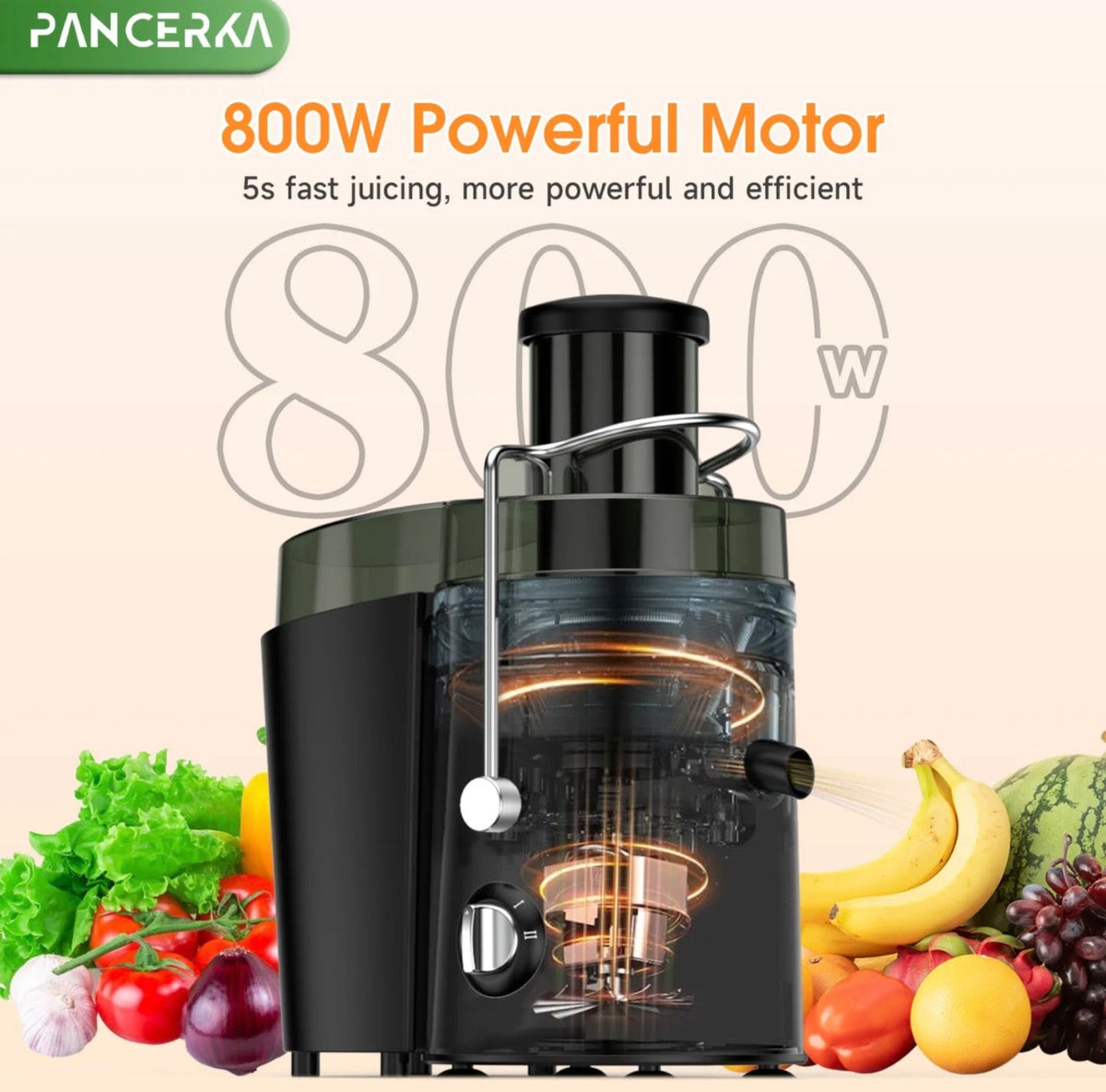 JuiceMax 800W Juicer