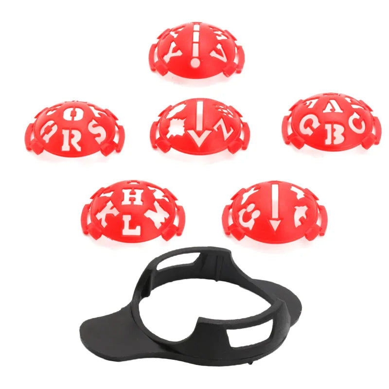 6 in 1 Golf Ball Line Liner Marker Template Drawing Alignment Marks Sign Tool