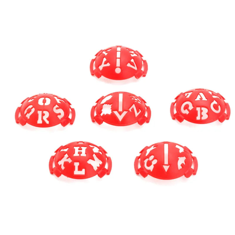 6 in 1 Golf Ball Line Liner Marker Template Drawing Alignment Marks Sign Tool