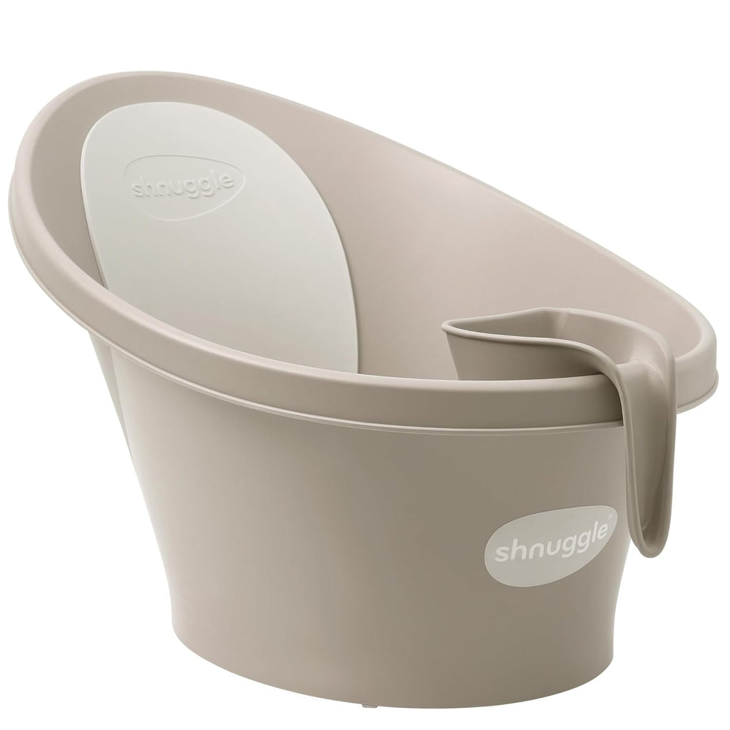Newborn Bath Essentials Bundle | Baby Bath with Support Bump, Soft Backrest & Rinse Jug | Safe & Stylish Bathtime Set