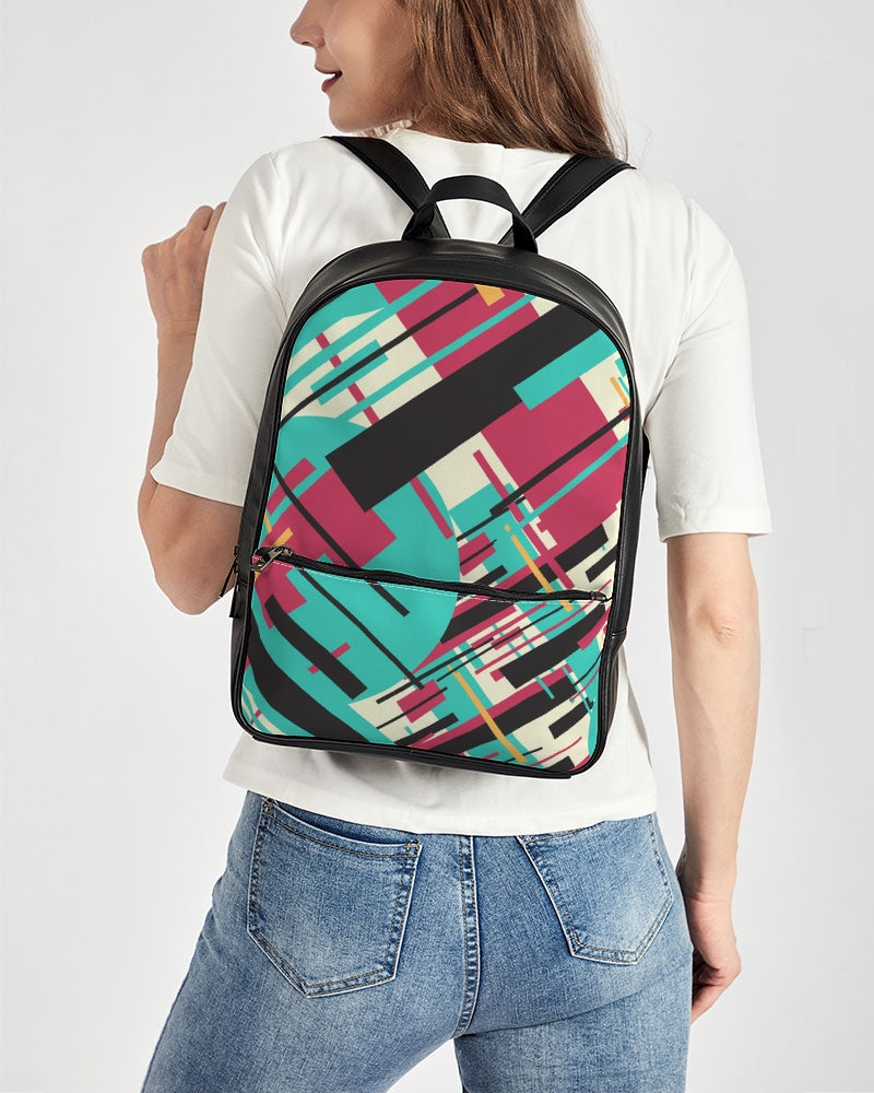 CREATIVE ABSTRACT CREATED BY FLIPSTYLEZ Classic Faux Leather Backpack
