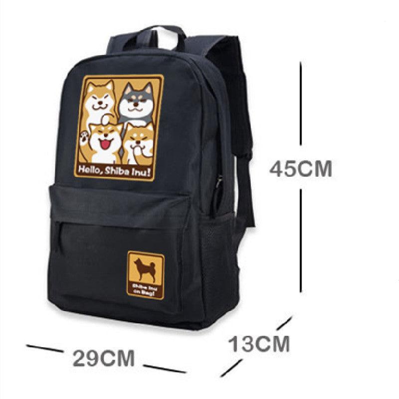 Cute cartoon dog schoolbag backpack backpack boys and girls Campus