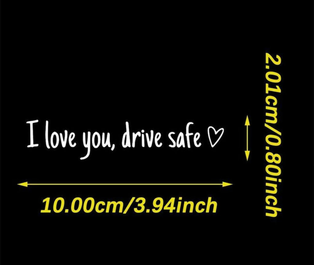 SafeLove Mirror Decal Set