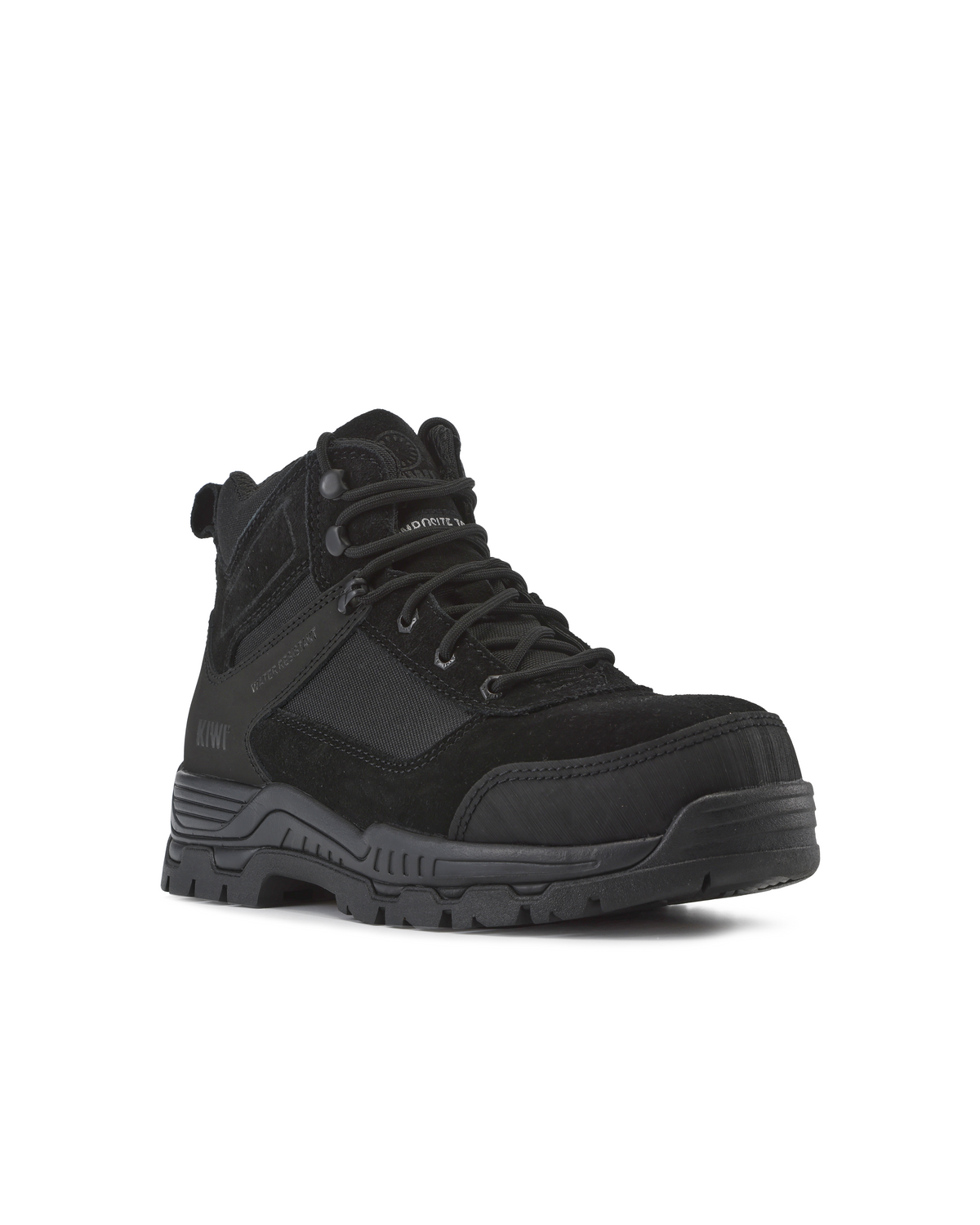 Kiwi Trek Black Suede/Nylon 5" Steel Toe Water Resistant Work Boots [63500]