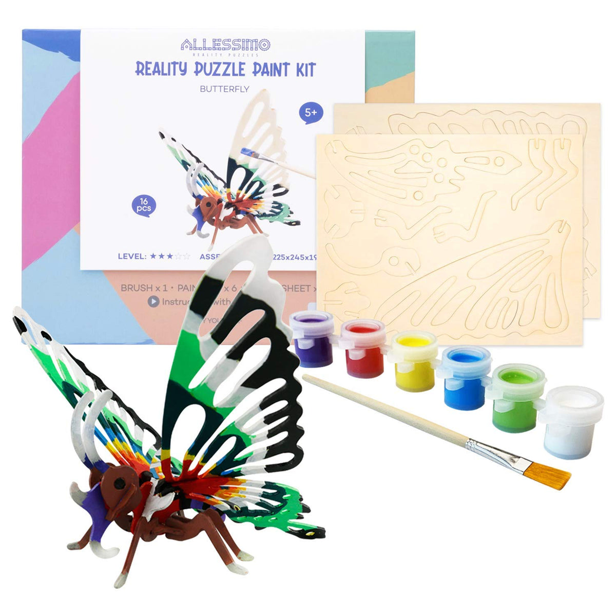 3D DIY Butterfly Puzzle