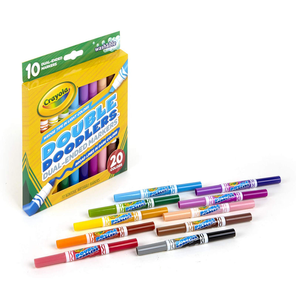 Double Doodlers Crayola Dual-Tip Washable Markers, 10 Ct.