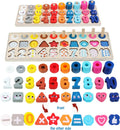 Textile Counters Numbers and Shapes