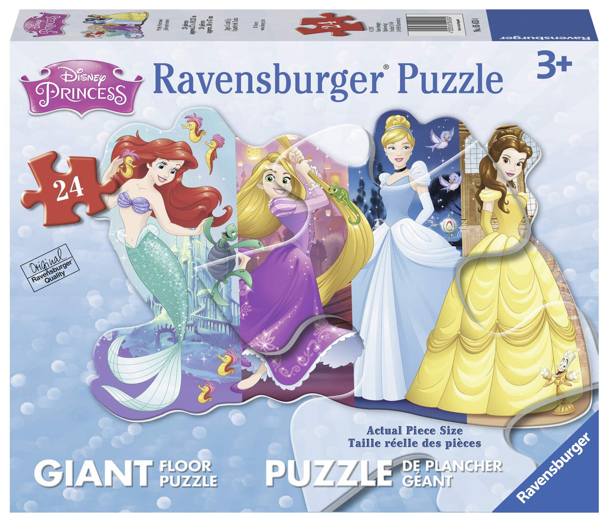 Disney Princesses Puzzle Featuring: Ariel, Rapunzel, Cinderella and Belle Jigsaw