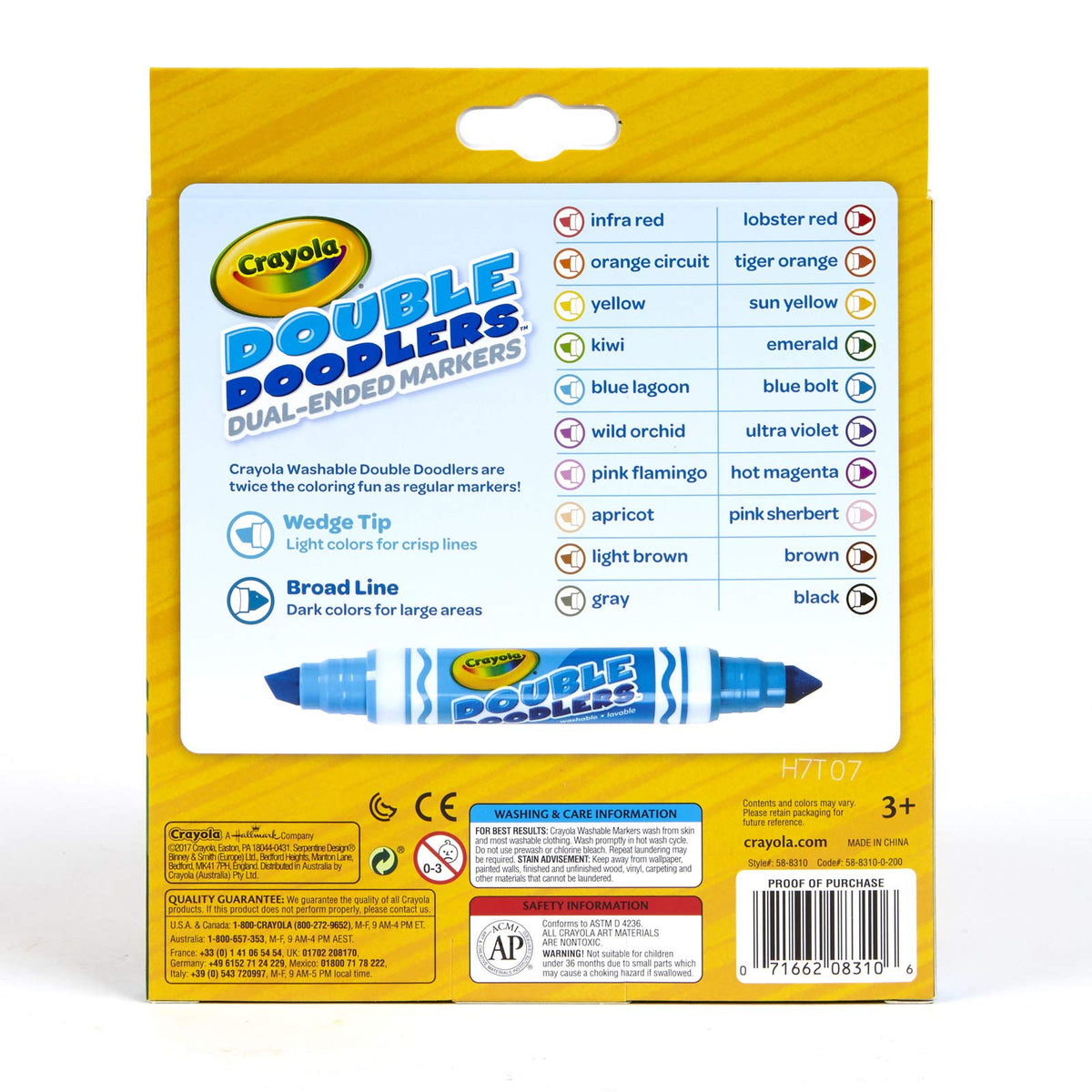 Double Doodlers Crayola Dual-Tip Washable Markers, 10 Ct.