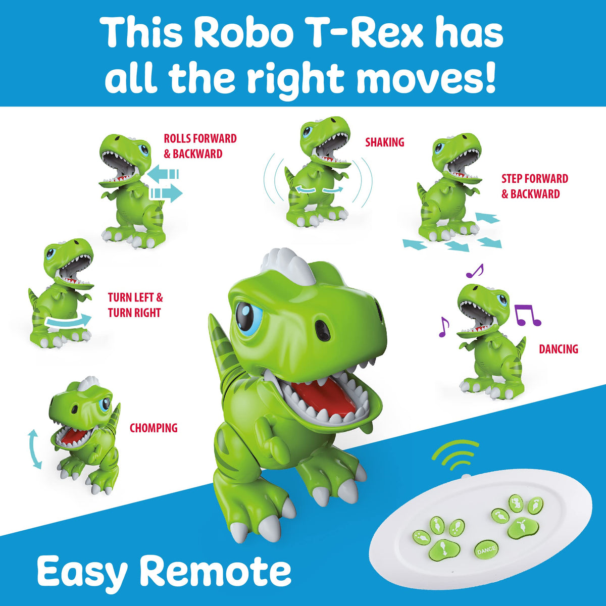 My Robo Pet T-Rex Dinosaur, Walking & Dancing Robot Dinosaur