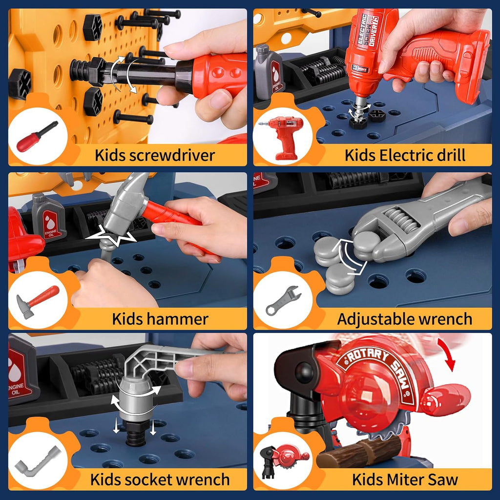 Workbench with Electric Drill Set