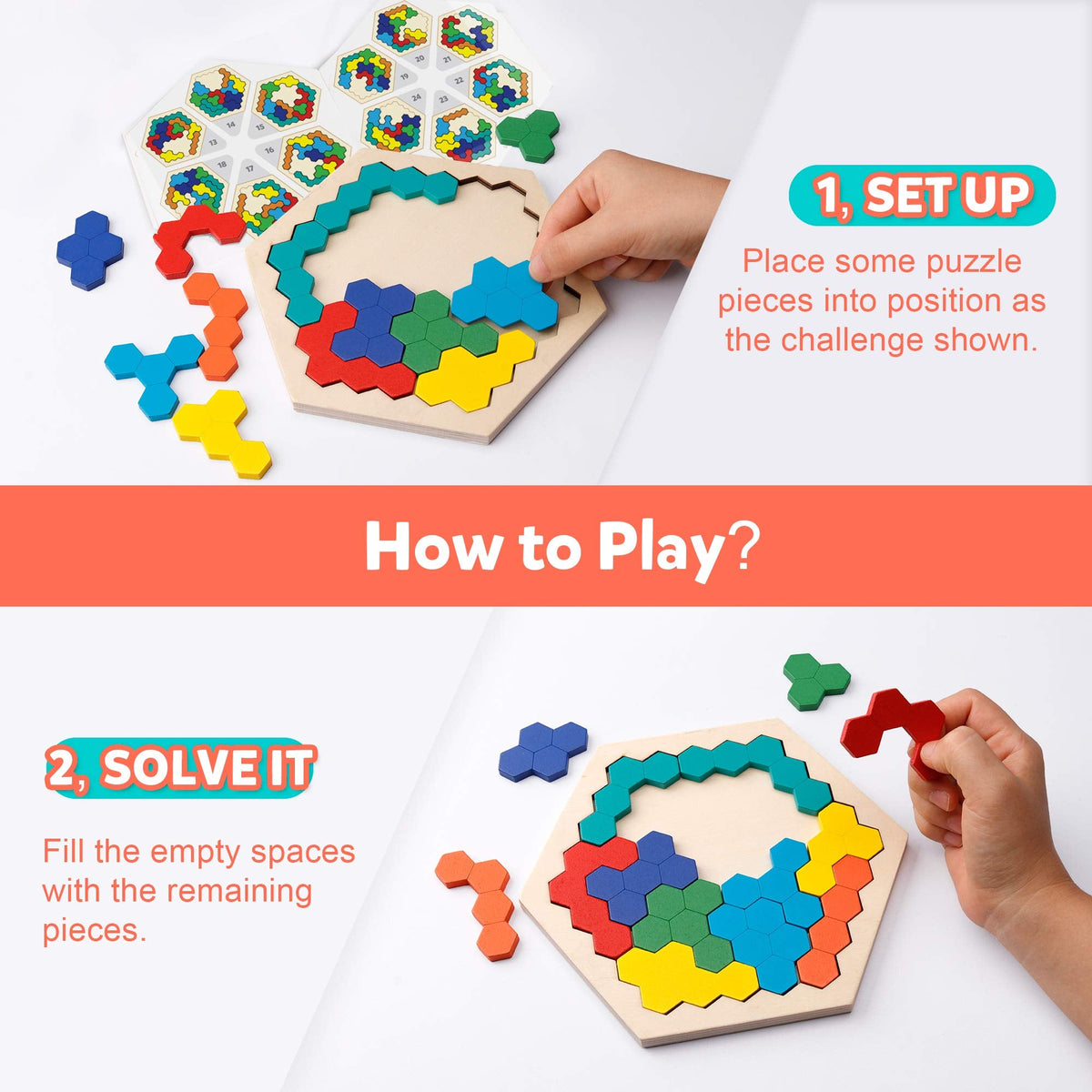 Hexagon Brain Teasers Puzzle
