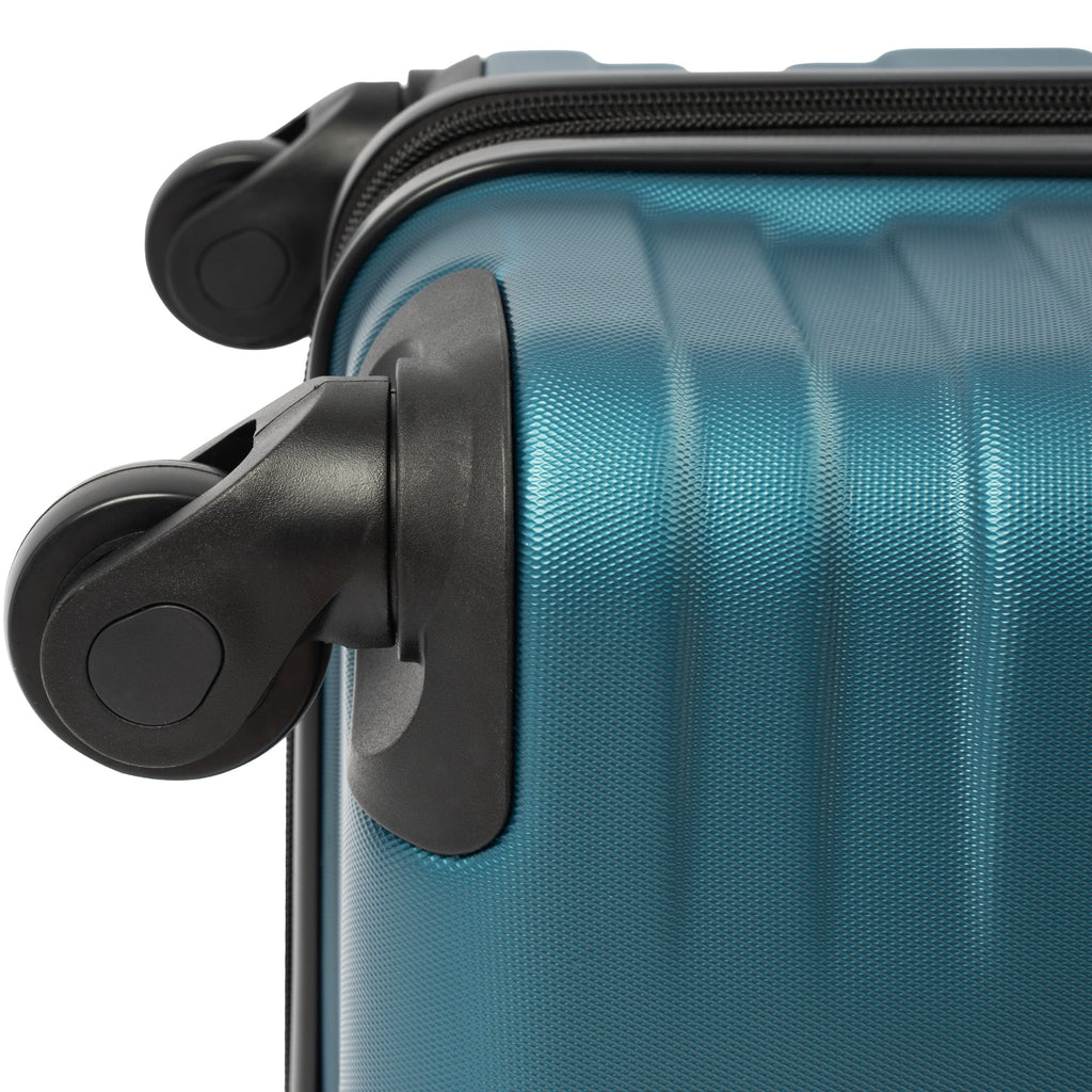 Hardshell Luggage Sets 3 Pcs Spinner Suitcase with TSA Lock Lightweight 20''24''28'' Navy + ABS