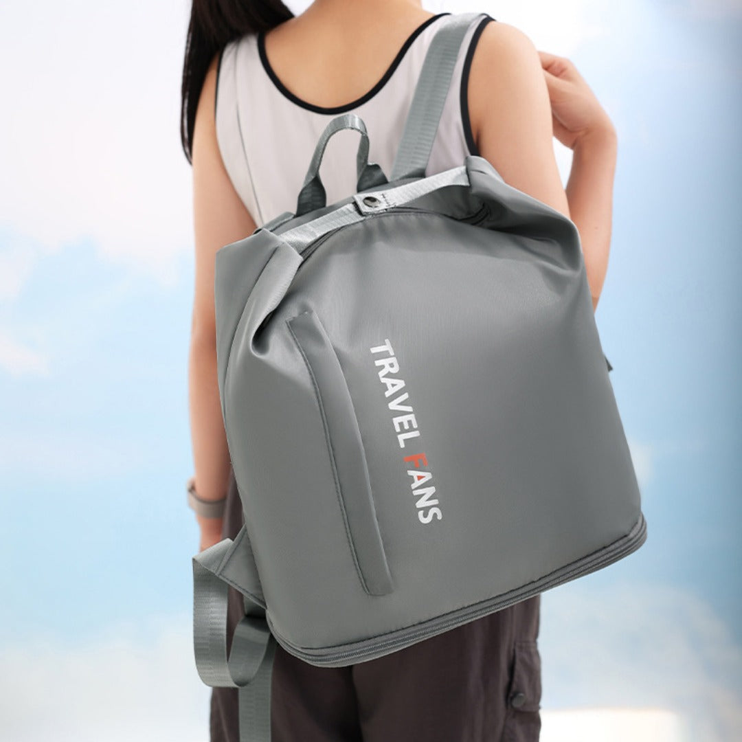 Fitness backpack, wet and dry separation exercise bag, large capacity travel bag, beach swimming bag