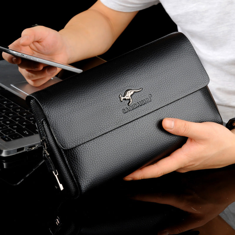 Men's Kangaroo Business Clutch Fashion Password Men's Handbags