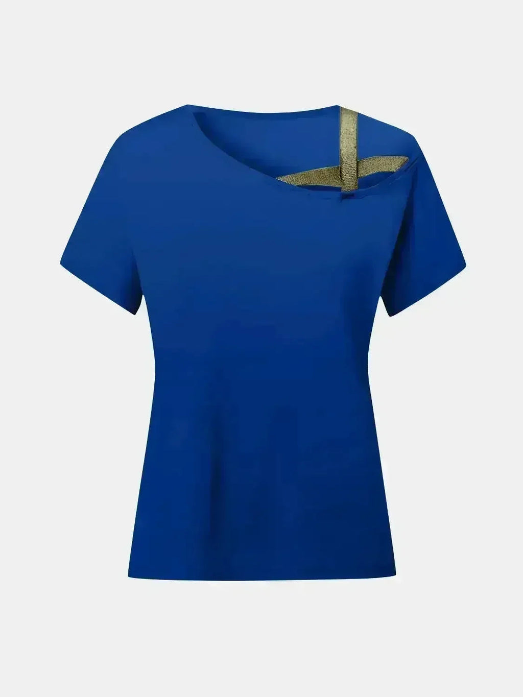 Asymmetrical Neck T-Shirt – Modern Basic with Edge