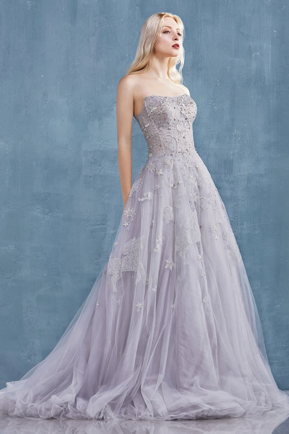 Andrea & Leo A0890 Constellation Dream Strapless Long Dress