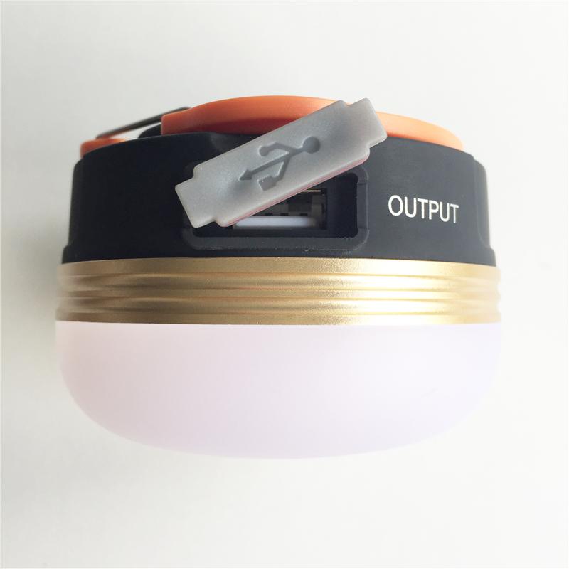 Mini Portable Camping Lights 3W LED Waterproof Tents Lamp Night Hanging lamp USB Rechargeable